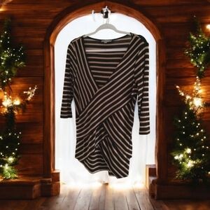 NY Collection Long sleeve stretchy top Large